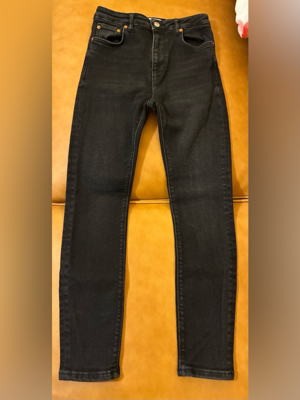 Zara Black High-Rise Slim Jeans
